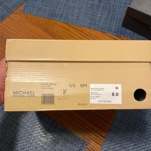 Michael Kors Black Lottie Bootie leather. Size 8M